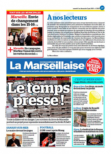 La Marseillaise - Samedi 6 et Dimanche 7 Juin 2020