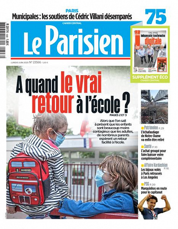 Le Parisien du Lundi 8 Juin 2020