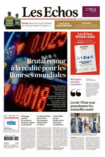 Les Echos du Vendredi 12 Juin 2020
