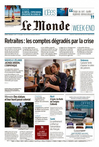 Le Monde du Samedi 13 Juin 2020