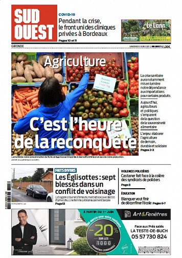 Sud Ouest Sud-Gironde - Vendredi 12 Juin 2020