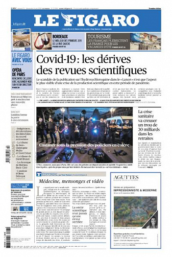 Le Figaro du Samedi 13 et Lundi 14 Juin 2020