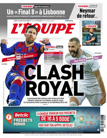 L’equipe du Samedi 13 Juin 2020