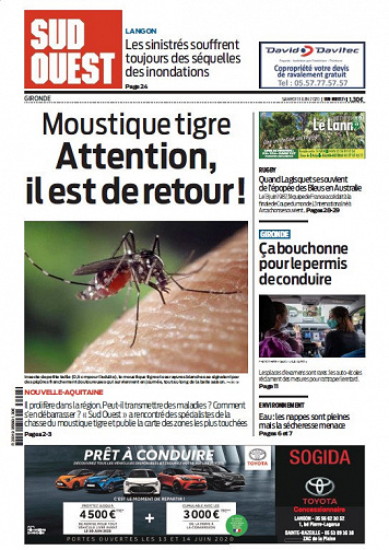 Sud Ouest - Gironde - Samedi 13 Juin 2020