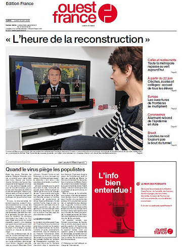 Ouest France - Lundi 15 Juin 2020