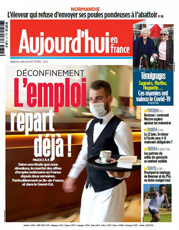 Aujourd’hui en France - Mardi 16 Juin 2020