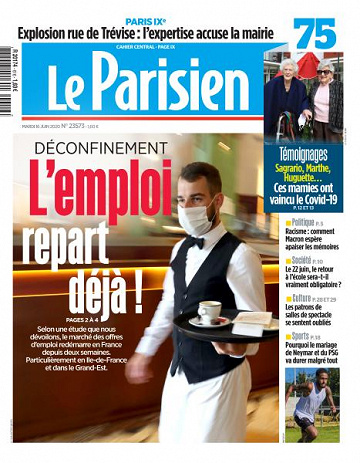Le Parisien du Mardi 16 Juin 2020