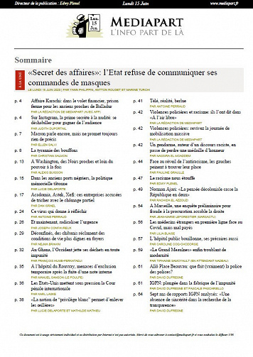 Mediapart - Lundi 15 Juin 2020