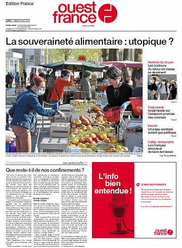 Ouest France - Mardi 16 Juin 2020
