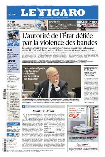 Le Figaro du Mercredi 17 Juin 2020