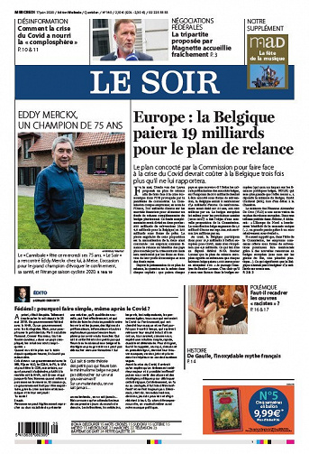 Le Soir - Mercredi 17 Juin 2020