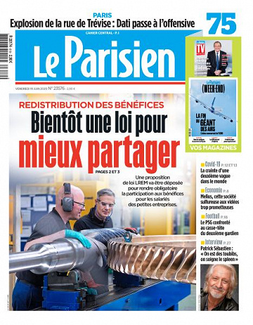 Le Parisien du Vendredi 19 Juin 2020