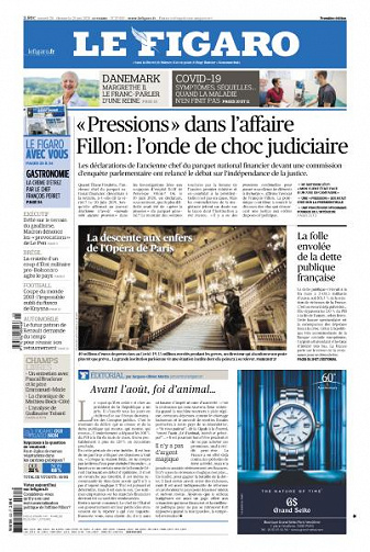 Le Figaro du Samedi 20 et Dimanche 21 Juin 2020
