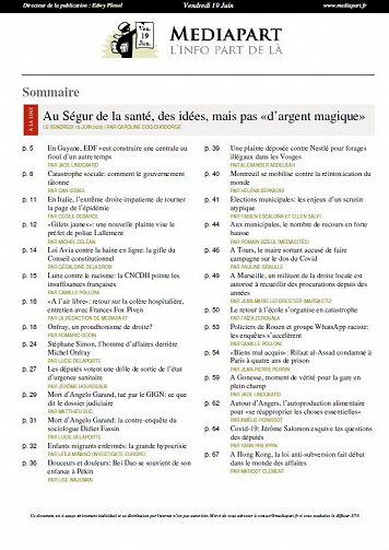 Mediapart - Vendredi 19 Juin 2020