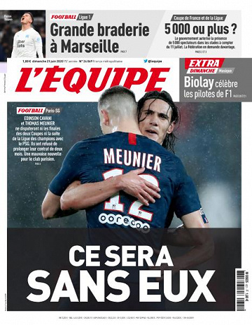 L’equipe du Dimanche 21 Juin 2020