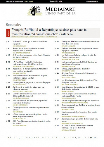Mediapart - Samedi 20 Juin 2020