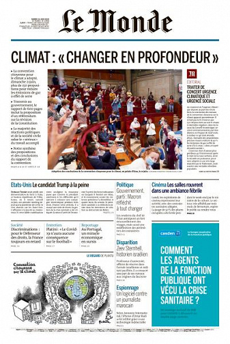 Le Monde du Mardi 23 Juin 2020