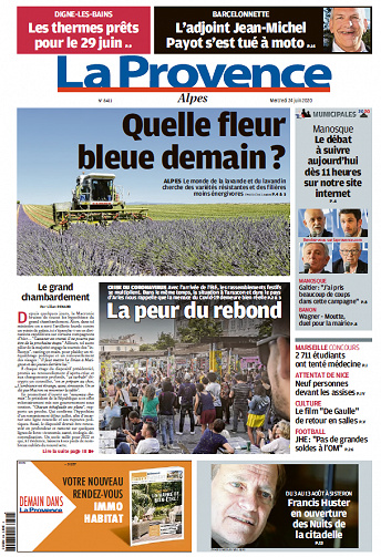 La Provence Alpes - Mercredi 24 Juin 2020