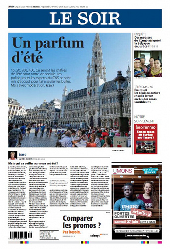 Le Soir - Jeudi 25 Juin 2020