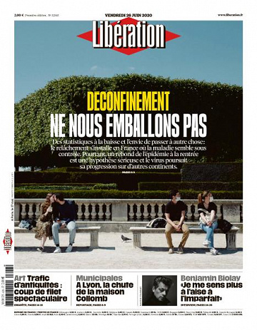 Libération du Vendredi 26 Juin 2020