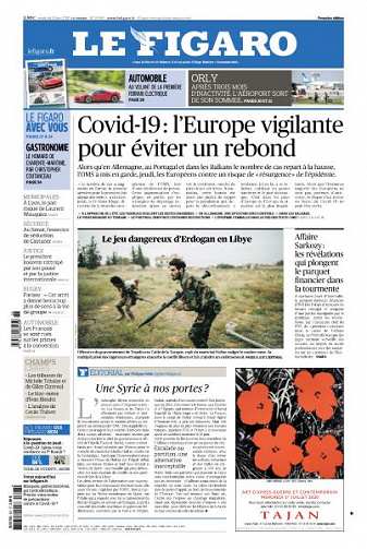 Le Figaro du Vendredi 26 Juin 2020