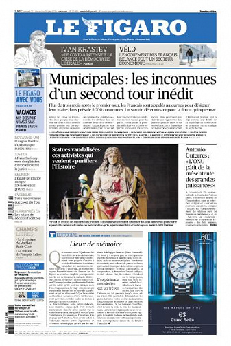 Le Figaro du Samedi 27 et Dimanche 28 Juin 2020