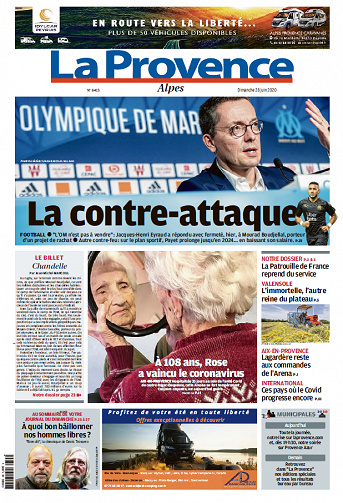 La Provence  Alpes - Dimanche 28 Juin 2020