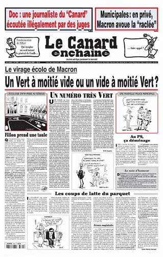 Le Canard enchaîné N°5199 - 1er Juillet 2020