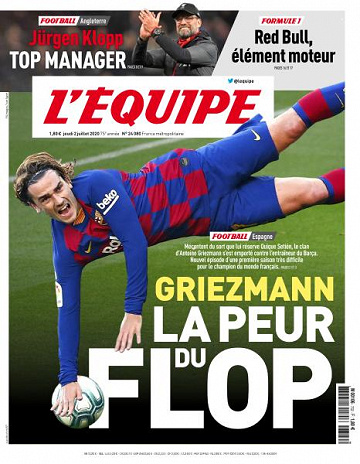 L’equipe du Jeudi 2 Juillet 2020