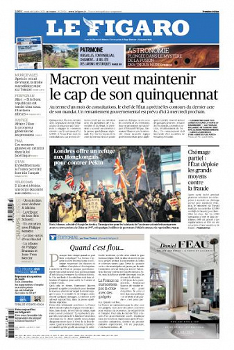 Le Figaro du Vendredi 3 Juillet 2020