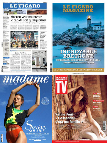 Pack Le Figaro et ses 3 suppléments - Vendredi 3 Juillet 2020