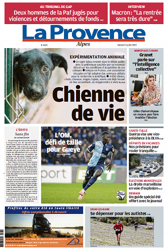 La Provence  Alpes - Vendredi 3 juillet 2020