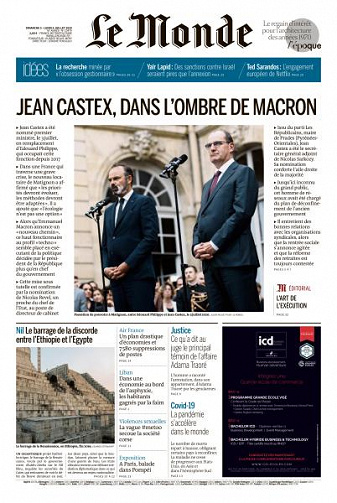 Le Monde du Dimanche 5 et Lundi 6 Juillet 2020