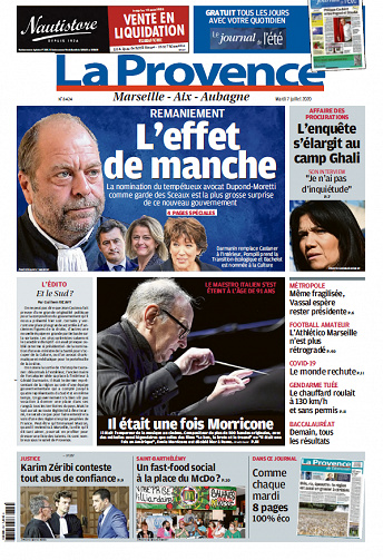 La Provence  Marseille - Mardi 7 juillet 2020