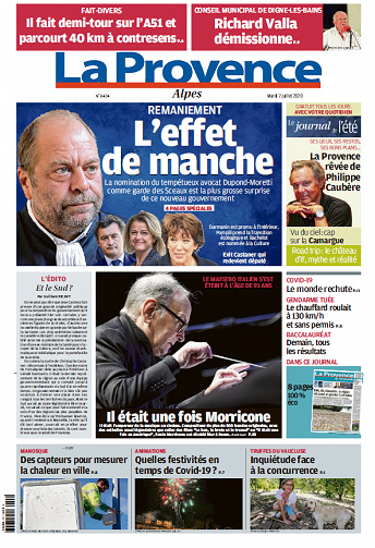 La Provence  Alpes - Mardi 7 juillet 2020
