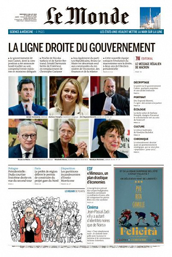 Le Monde du Mercredi 8 Juillet 2020