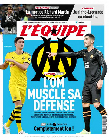 L’equipe du Mercredi 8 Juillet 2020