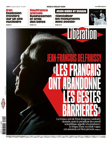 Libération du Jeudi 9 Juillet 2020