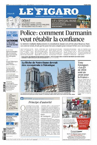Le Figaro du Jeudi 9 Juillet 2020