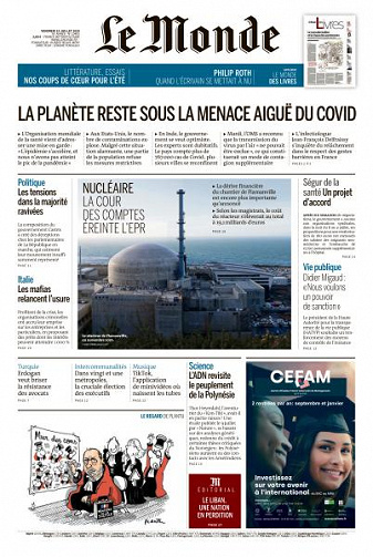 Le Monde du Vendredi 10 Juillet 2020