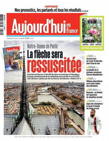 Aujourd’hui en France - 10 Juillet 2020