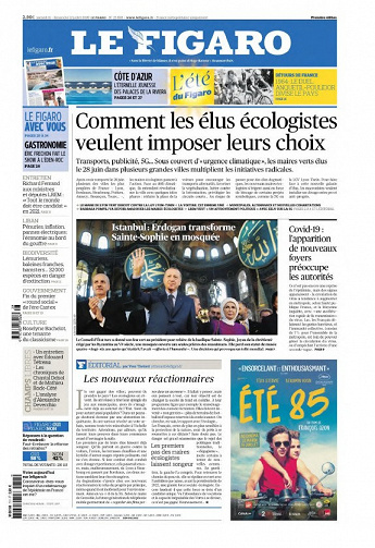 Le Figaro - Samedi 11 et Dimanche 12 Juillet 2020[
