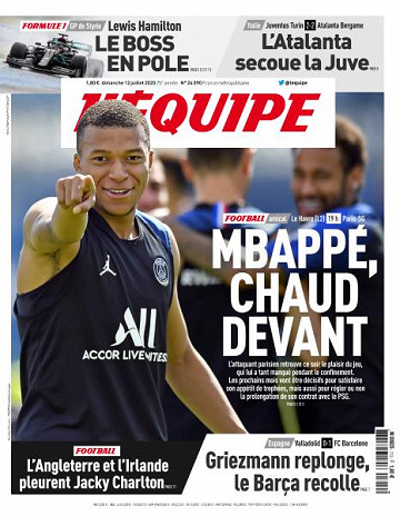 L’equipe du Dimanche 12 Juillet 2020