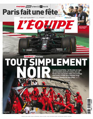 L’equipe du Lundi 13 Juillet 2020