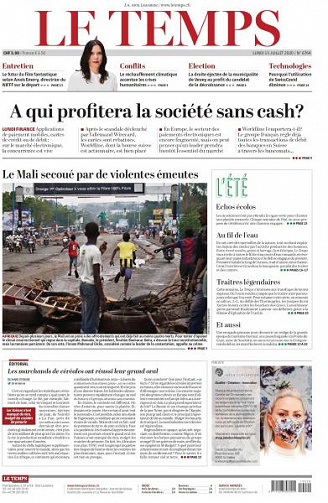 Le Temps - 13 Juillet 2020