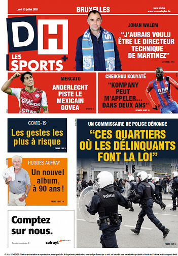 La Dernière Heure-Bruxelles - Lundi 13 Juillet 2020