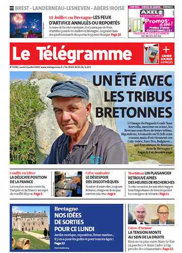 Le Télégramme Brest - Lundi 13 juillet 2020