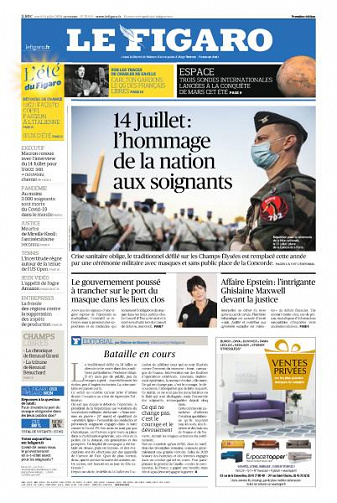 Le Figaro du Mardi 14 Juillet 2020