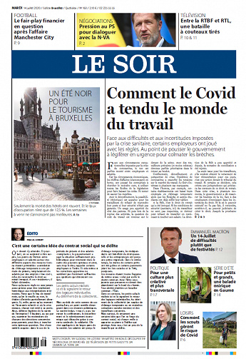 Le Soir Edition Bruxelles - Mardi 14 Juillet 2020