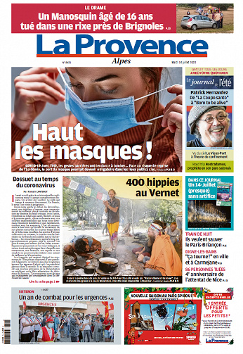 La Provence  Alpes - Mardi 14 juillet 2020